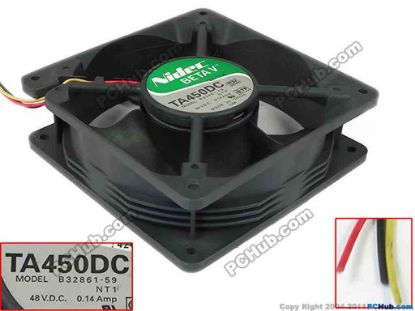 145091 Nidec B32861-59 Server - Square Fan B32861-59, NT1 Nidec B32861-59 Server - Square Fan
