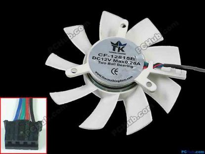 145491 Other Brands TK / Thermal Kingdom Server - Frameless / GPU Fan 12V 0.28A, dia74, ctc39, w50x4x4 Other Brands TK / Thermal Kingdom Server - Frameless / GPU Fan Cooling Fan for display card