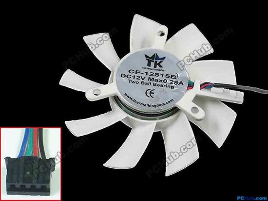 145491 Other Brands TK / Thermal Kingdom Server - Frameless / GPU Fan 12V 0.28A, dia74, ctc39, w50x4x4 Other Brands TK / Thermal Kingdom Server - Frameless / GPU Fan Cooling Fan for display card