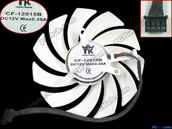 145492 Other Brands TK / Thermal Kingdom Server - Frameless / GPU Fan 12V 0.35A, dia86, ctc39, w50x4x4 Other Brands TK / Thermal Kingdom Server - Frameless / GPU Fan Cooling Fan for display card