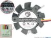 145506 Power Logic PLA04710S12M Server - Frameless / GPU Fan Black, 12V 0.09A, dia37, ctc25, w45x3x3 Power Logic PLA04710S12M Server - Frameless / GPU Fan Cooling Fan for display card