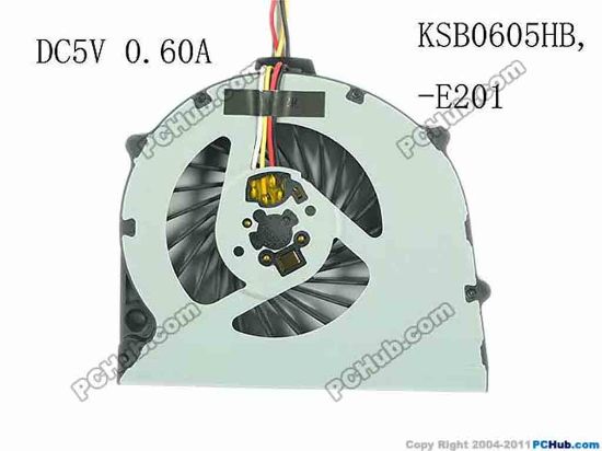 145871 Delta Electronics KSB0605HB Cooling Fan  -E201, 5V 0.60A, Bare Fan Delta Electronics KSB0605HB Cooling Fan  
