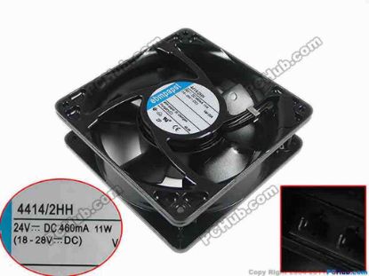 146188 ebm-papst 4414 /2HH Server - Square Fan sq120x120x38mm, 2-wire, 24V 11W ebm-papst 4414 /2HH Server - Square Fan 