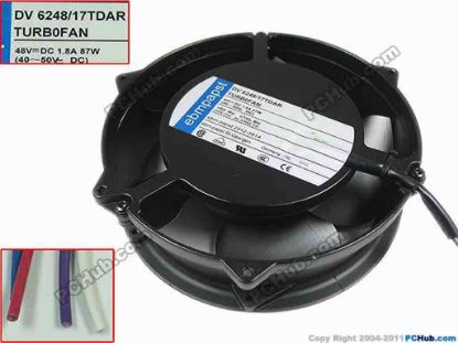 146304 ebm-papst DV 6248 /17TDAR Server - Round Fan dia172x172x51mm, 4-wire, 48V 87W ebm-papst DV 6248 /17TDAR Server - Round Fan <span style="font-weight: bold;">Please Note:<br />
</span>This model has 4-wire and 5-wire type.<br />
<br />
This is 4-wire type