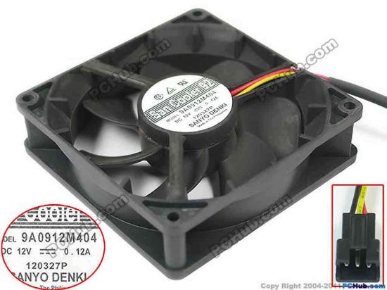 146461 ebm-papst W2G107-AD73-15 Server - Square Fan sq120x120x38mm, 4-wire, 48V 4.8W ebm-papst W2G107-AD73-15 Server - Square Fan 