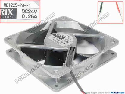 147027 ORIX MD1225-24-F1 Server - Square Fan 2-wire, MD1225-24-F1 ORIX MD1225-24-F1 Server - Square Fan 