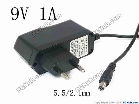 147078 Other Brands AAVD AC Adapter 5V-12V HCY-6888, 9V 1A, Barrel 5.5/2.1mm, EU 2-Pin Plug Other Brands AAVD AC Adapter 5V-12V 