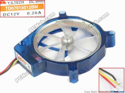 147094 Y.S TECH TD07015012BM Server - Round Fan w80x3x3, DC 12V 0.26A Y.S TECH TD07015012BM Server - Round Fan 