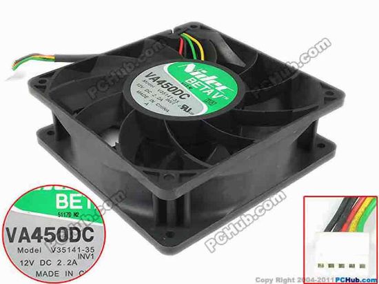 147114 Nidec V35141-35 Server - Square Fan V35141-35, INV1, VA450DC Nidec V35141-35 Server - Square Fan 