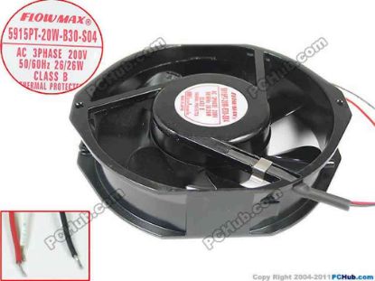 147137 NMB-MAT / Minebea 5915PT-20W-B30-S04 Server - Round Fan AC200V 26W 172x150x38mm NMB-MAT / Minebea 5915PT-20W-B30-S04 Server - Round Fan 