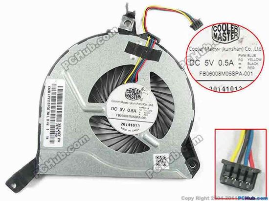 147185 Cooler Master FB06008M05SPA-001 Cooling Fan  767712-001, DC 5V 0.50A Bare fan Cooler Master FB06008M05SPA-001 Cooling Fan  