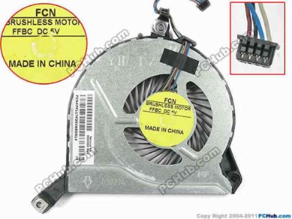 147201 Forcecon DFS531105MC0T Cooling Fan  FFBC, DC 5V 0.50A Bare fan Forcecon DFS531105MC0T Cooling Fan  