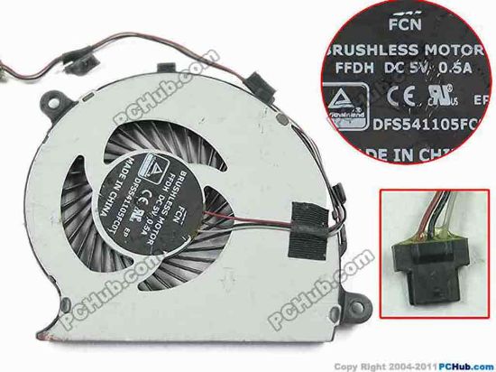 147202 Forcecon DFS541105FC0T Cooling Fan  FFDH, DC 5V 0.50A Bare fan Forcecon DFS541105FC0T Cooling Fan  39