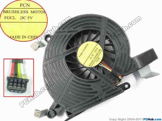 147206 Forcecon FGCL Cooling Fan  46N63FATP10, DC 5V Bare fan Forcecon FGCL Cooling Fan  