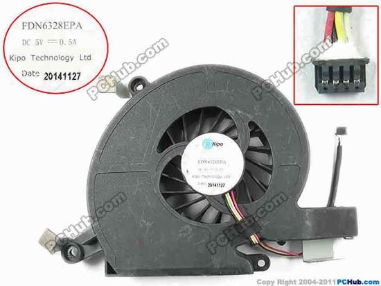 147216 Kipo FDN6328EPA Cooling Fan  46N63FATP302, DC 5V 0.50A Bare fan Kipo FDN6328EPA Cooling Fan  