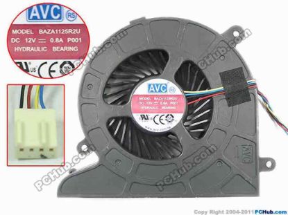 147233 AVC BAZA1125R2U Cooling Fan  P001,  AVC BAZA1125R2U Cooling Fan  