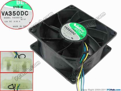147903 Nidec V35453-35 Server - Square Fan INT1F, 92x92x38mm, w75x4x4,  DC 12V 0.55A Nidec V35453-35 Server - Square Fan 
