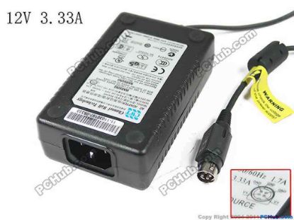 147927 Other Brands CWT AC Adapter 5V-12V PAA040F,12V 3.33A, 4-Pin P1&4=V+, C14 Other Brands CWT AC Adapter 5V-12V