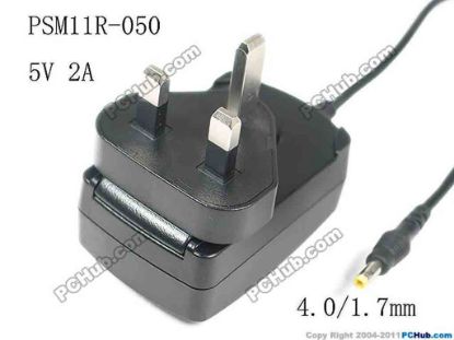 149111 PHIHONG PSC11R-050 AC Adapter 5V-12V 5V 2A, Barrel 4.0/1.7mm, UK 3-Pin Plug, New PHIHONG PSC11R-050 AC Adapter 5V-12V 