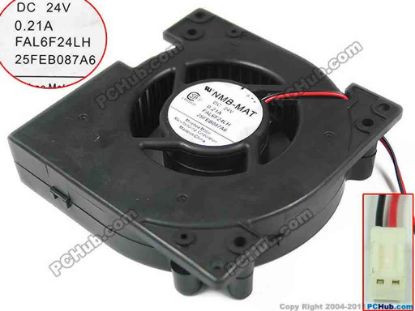 149151 NMB-MAT / Minebea FAL6F24LH Server - Blower Fan bw110x110x28mm, w150x2x2, DC 24V 0.21A NMB-MAT / Minebea FAL6F24LH Server - Blower Fan
