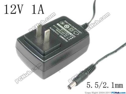 149484 Huawei HW-12100C6W AC Adapter 5V-12V 12V 1A, 5.5/2.1mm, US 2-Pin, New Huawei HW-12100C6W AC Adapter 5V-12V 