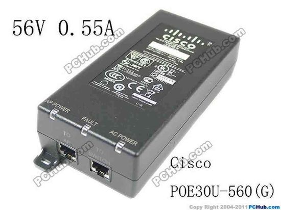 149488 Cisco POE30U-560(G) AC Adapter 20V & Above 56V 0.55A 2xRJ45, C14 Cisco POE30U-560(G) AC Adapter 20V & Above