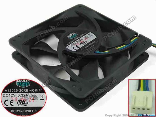 149544 Cooler Master A12025-20RB-4CP-F1 Server - Square Fan A12025-20RB-4CP-F1 Cooler Master A12025-20RB-4CP-F1 Server - Square Fan