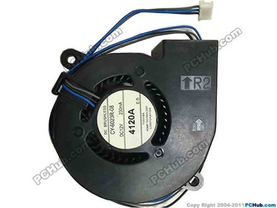 149576 Toshiba CY-6023R-08  Server - Blower Fan 12V 230mA, 60x60x23mm, w135x3x3 Toshiba CY-6023R-08  Server - Blower Fan 