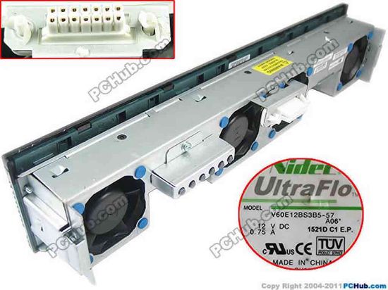 150351 Nidec V60E12BS3B5-57 Server - Square Fan 14-Pin, 700-26057, 700-32250-01, V60E12BS3B5-57, A Nidec V60E12BS3B5-57 Server - Square Fan 