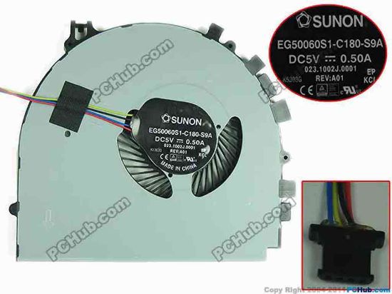 150536 SUNON EG50060S1-C180-S9A Cooling Fan  DC 5V SUNON EG50060S1-C180-S9A Cooling Fan  