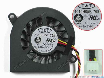 150565 T&T 4010H05F Cooling Fan  DC 5V 0.42A T&T 4010H05F Cooling Fan