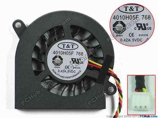 150565 T&T 4010H05F Cooling Fan  DC 5V 0.42A T&T 4010H05F Cooling Fan