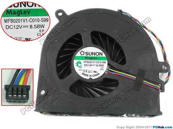 150620 SUNON MFB0201V1-C010-S99 Cooling Fan  MFB0201V1-C010-S99,DC12V 8.58W, Bare Fan SUNON MFB0201V1-C010-S99 Cooling Fan