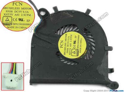 150627 Forcecon DFS150505000T Cooling Fan  FFH0, XHT5V, DC5V 0.50A, Bare Fan Forcecon DFS150505000T Cooling Fan  