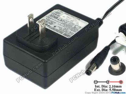 150669 APD / Asian Power Devices WA-18G12U AC Adapter 5V-12V 12V 1.5A 18W, Barrel 5.5/2.1mm, US 2-Pin Plug APD / Asian Power Devices WA-18G12U AC Adapter 5V-12V 