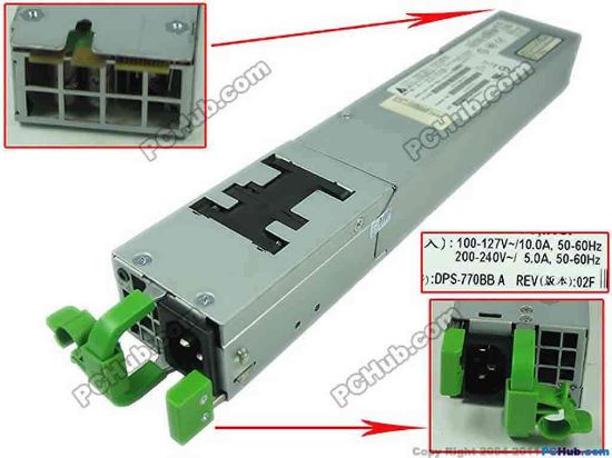 150786 Delta Electronics DPS-770BB Server - Power Supply DPS-770BB A, REV:03F Delta Electronics DPS-770BB Server - Power Supply 