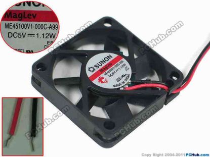 151676 SUNON ME45100V1-000C-A99 Server - Square Fan , sq45x45x10mm, 2-wire, DC 5V 1.12W SUNON ME45100V1-000C-A99 Server - Square Fan 