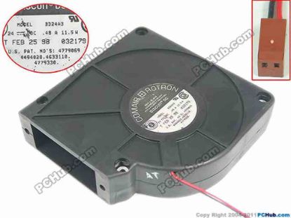 151861 Comair Rotron BD24A3 Server - Blower Fan , br120x120x32mm, 2-wire, DC 24V 0.48A Comair Rotron BD24A3 Server - Blower Fan