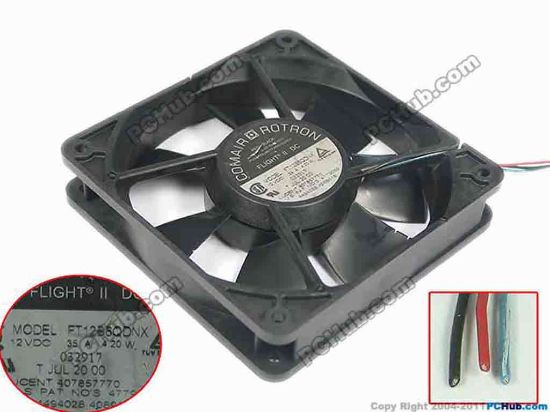 151874 Comair Rotron FT12B6QDNX Server - Square Fan , sq120x120x25mm, 3-wire, DC 12V 4.2W Comair Rotron FT12B6QDNX Server - Square Fan 