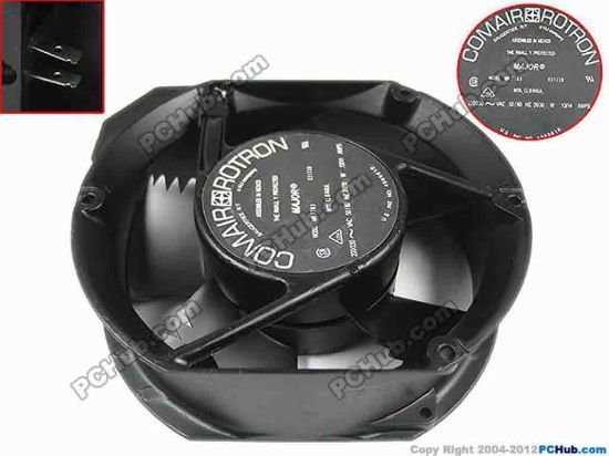 151894 Comair Rotron MR77B3 Server - Round Fan , dia170x150x50mm, 2-pin, AC 230V 14A Comair Rotron MR77B3 Server - Round Fan 