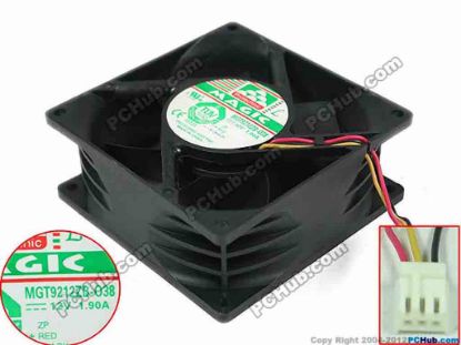 152487 Protechnic Magic MGT9212ZB-O38 Server - Square Fan , sq90x90x38mm, w80x3x3, DC 12V 1.90A Protechnic Magic MGT9212ZB-O38 Server - Square Fan 