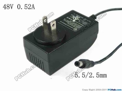 153585 LEI / Leader MU24-1480050-A1 AC Adapter- Laptop 48V 0.5A, Barrel 5.5/2.5mm, US 2 Pin Plug LEI / Leader MU24-1480050-A1 AC Adapter- Laptop 