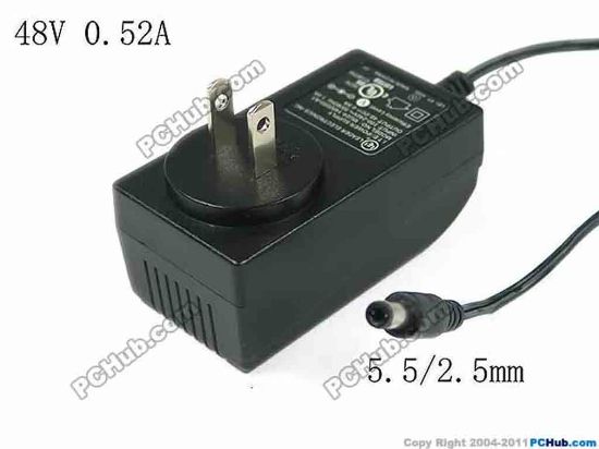 153585 LEI / Leader MU24-1480050-A1 AC Adapter- Laptop 48V 0.5A, Barrel 5.5/2.5mm, US 2 Pin Plug LEI / Leader MU24-1480050-A1 AC Adapter- Laptop 