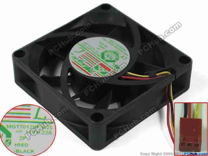 154322 Protechnic Magic MGT7012HF-R25 Server - Square Fan DC 12V 0.22A, 70x70x20mm, MGT7012HF-R25 Protechnic Magic MGT7012HF-R25 Server - Square Fan 