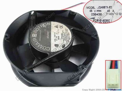 154940 Comair Rotron JQ48B7X-E2 Server - Round Fan dia170x150x50, w100x3x3, 48V 0.46A Comair Rotron JQ48B7X-E2 Server - Round Fan