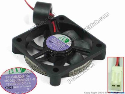 156922 MO N5010B1-8 Server - Square Fan N5010B1-8, 120mm, 2-wire, 2-pin connector MO N5010B1-8 Server - Square Fan 