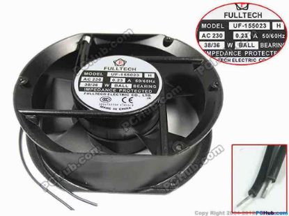157282 FULLTECH UF-155023 Server - Round Fan UF-155023 H, 2-wire, AC 230V 0.23A FULLTECH UF-155023 Server - Round Fan 