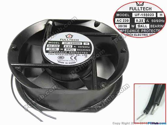 157282 FULLTECH UF-155023 Server - Round Fan UF-155023 H, 2-wire, AC 230V 0.23A FULLTECH UF-155023 Server - Round Fan 
