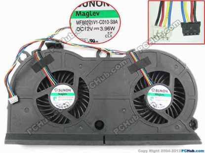 157285 SUNON MF80201V1-C010-S9A Cooling Fan  MF80201V1-C010-S9A, 733489-001, 2fan SUNON MF80201V1-C010-S9A Cooling Fan