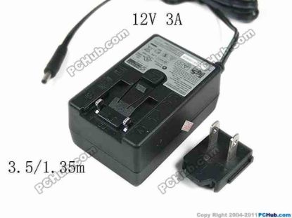 160155 APD / Asian Power Devices WA-36C12R AC Adapter 5V-12V 12V 3A, 3.5/1.35mm, US 2P APD / Asian Power Devices WA-36C12R AC Adapter 5V-12V